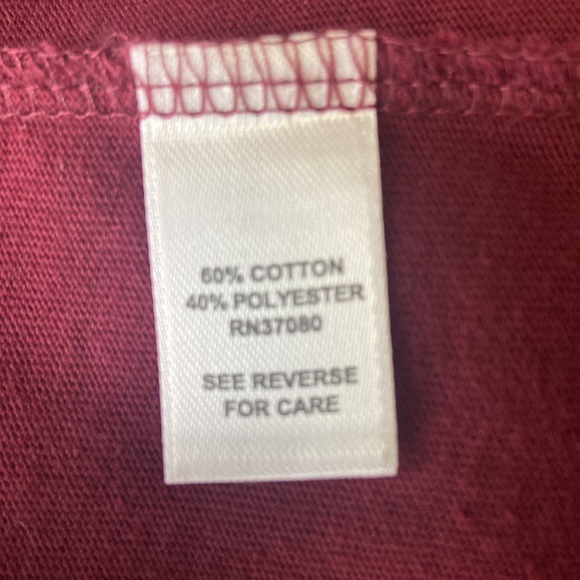 Cato burgundy cotton blend basic long sleeve top - Picture 4 of 14